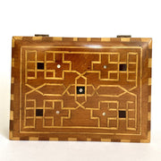 Art Deco marquetry inlaid box-vintage-jewelry box-SweetAntik