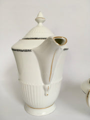 Art Deco porcealain coffee set Schumann, 1920s-vintage-sugar bowl-SweetAntik