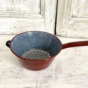 Enamel farmhouse colander-vintage-enamelware-SweetAntik