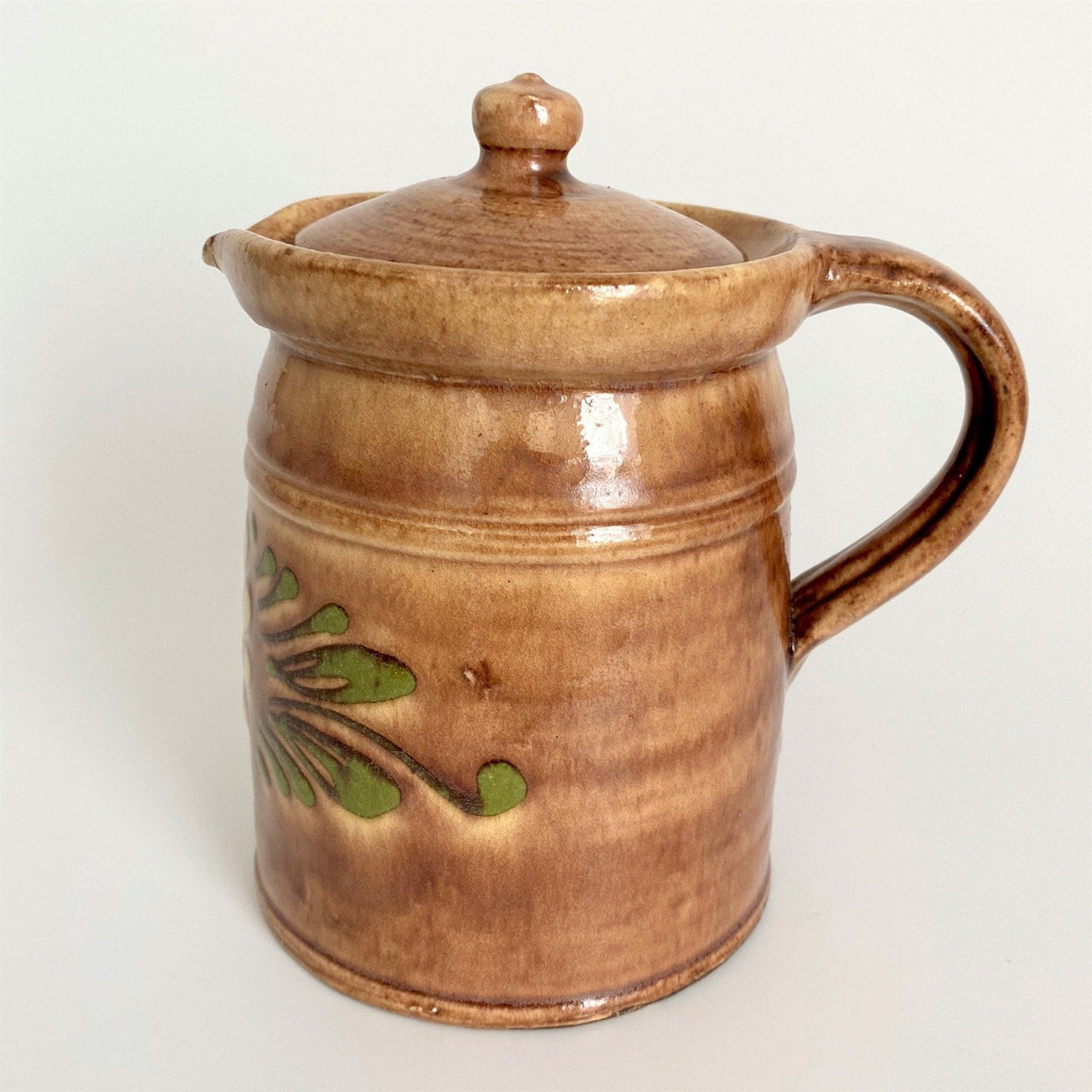 Farmhouse stoneware coffee pot, 1940s-vintage-teapot-SweetAntik