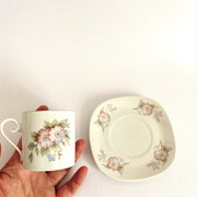 Floral porcelain coffee cup De Wan-vintage-espresso cup-SweetAntik