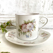 Floral porcelain coffee cup De Wan-vintage-espresso cup-SweetAntik