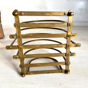 vintage Vintage brass letter holder rack 50s-Sweet Antik