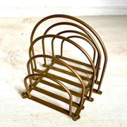 vintage Vintage brass letter holder rack 50s-Sweet Antik