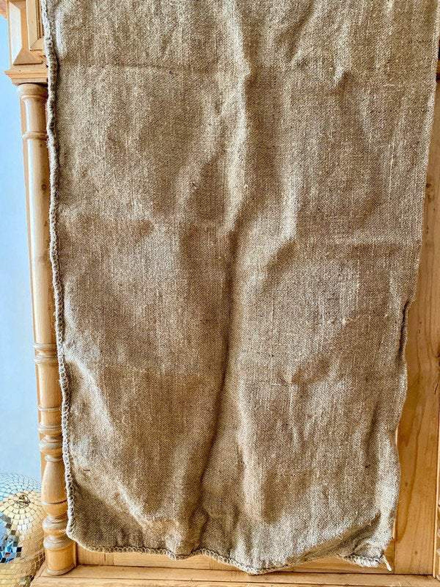 Large burlap sack-vintage-hessian sack-SweetAntik