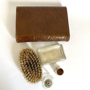 Leather grooming kit-vintage-travel kit-SweetAntik