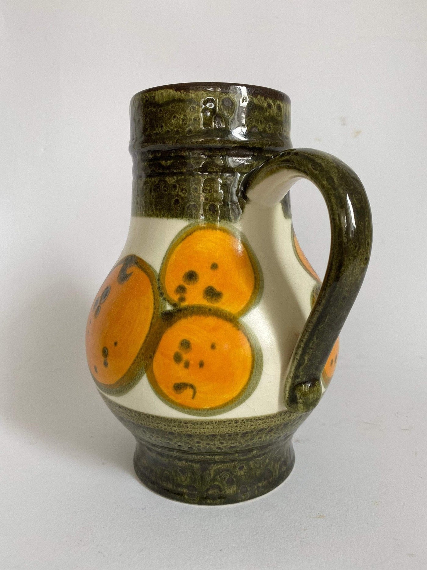 Majolica wine jug Schramberg "Kampen"-vintage-pitcher-SweetAntik