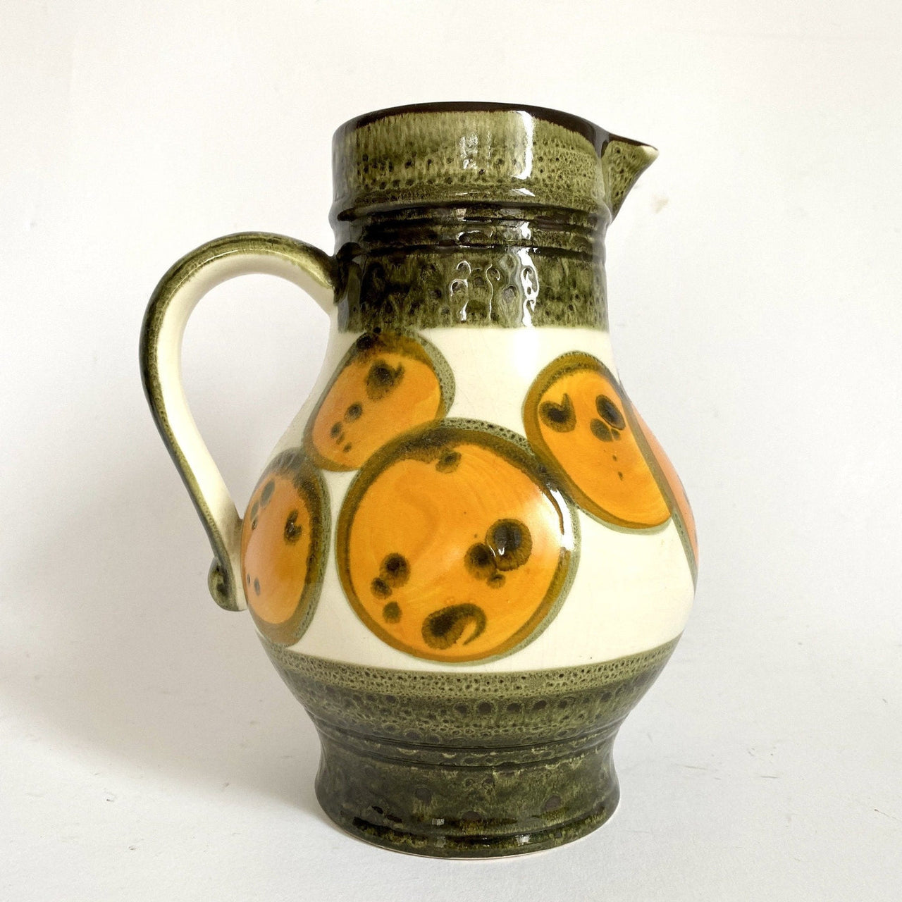 Majolica wine jug Schramberg "Kampen"-vintage-pitcher-SweetAntik