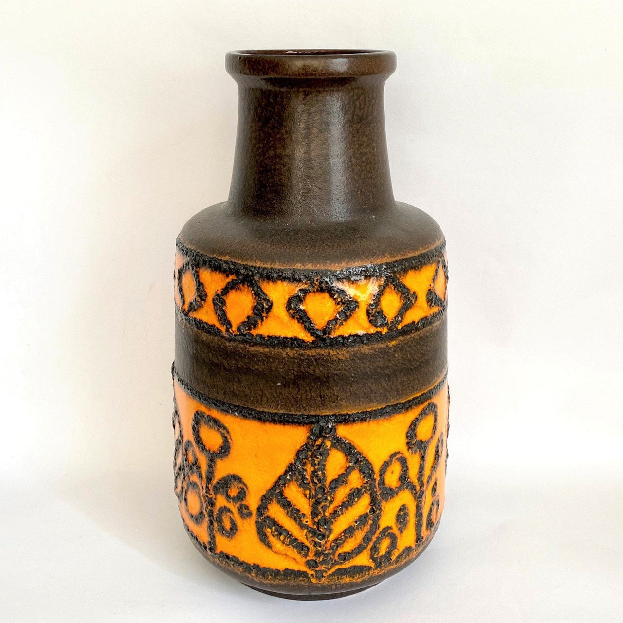 Mid century floor vase ceramic Scheurich 408-40, 70s-vintage-german ceramic vase-SweetAntik