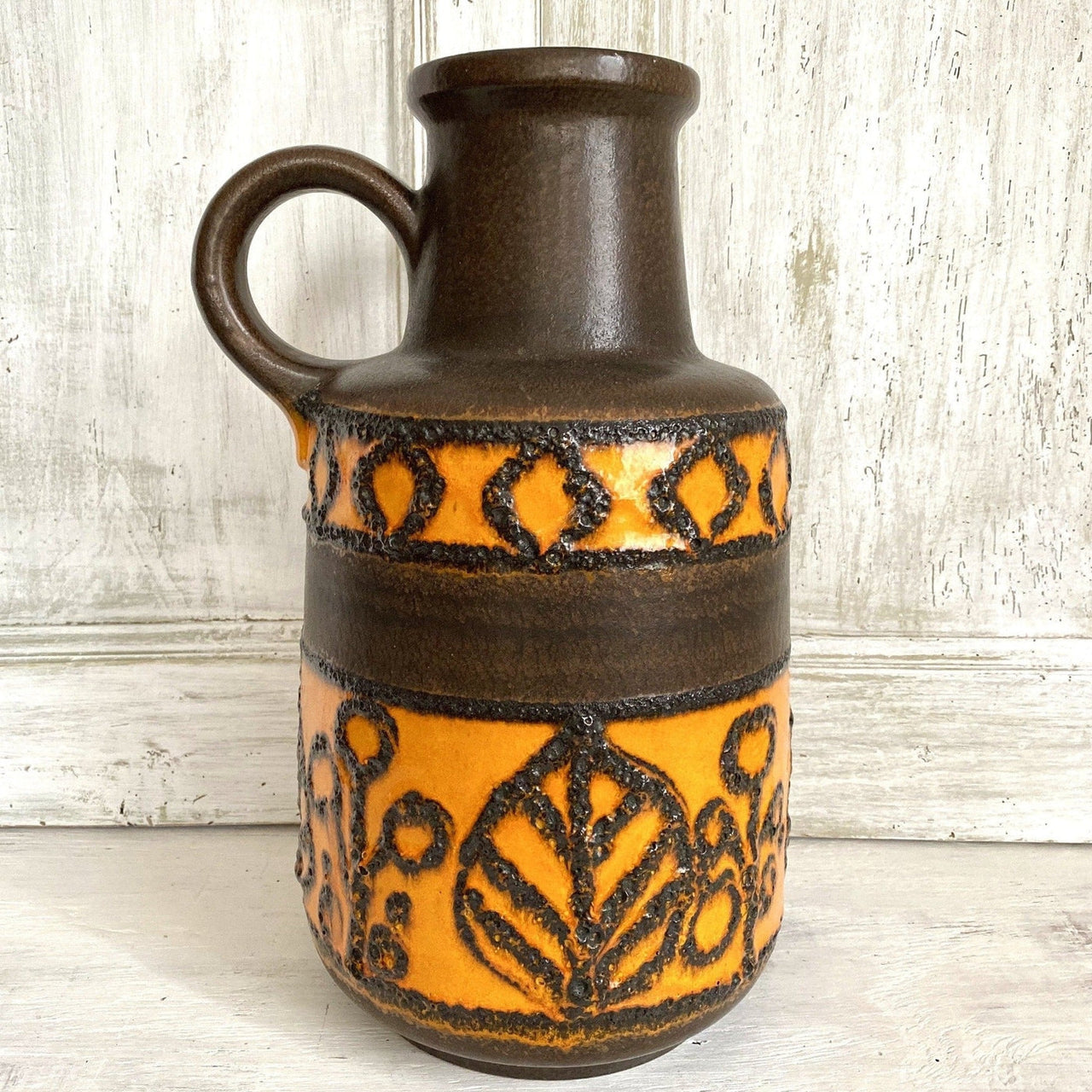 Mid century floor vase ceramic Scheurich 408-40, 70s-vintage-german ceramic vase-SweetAntik