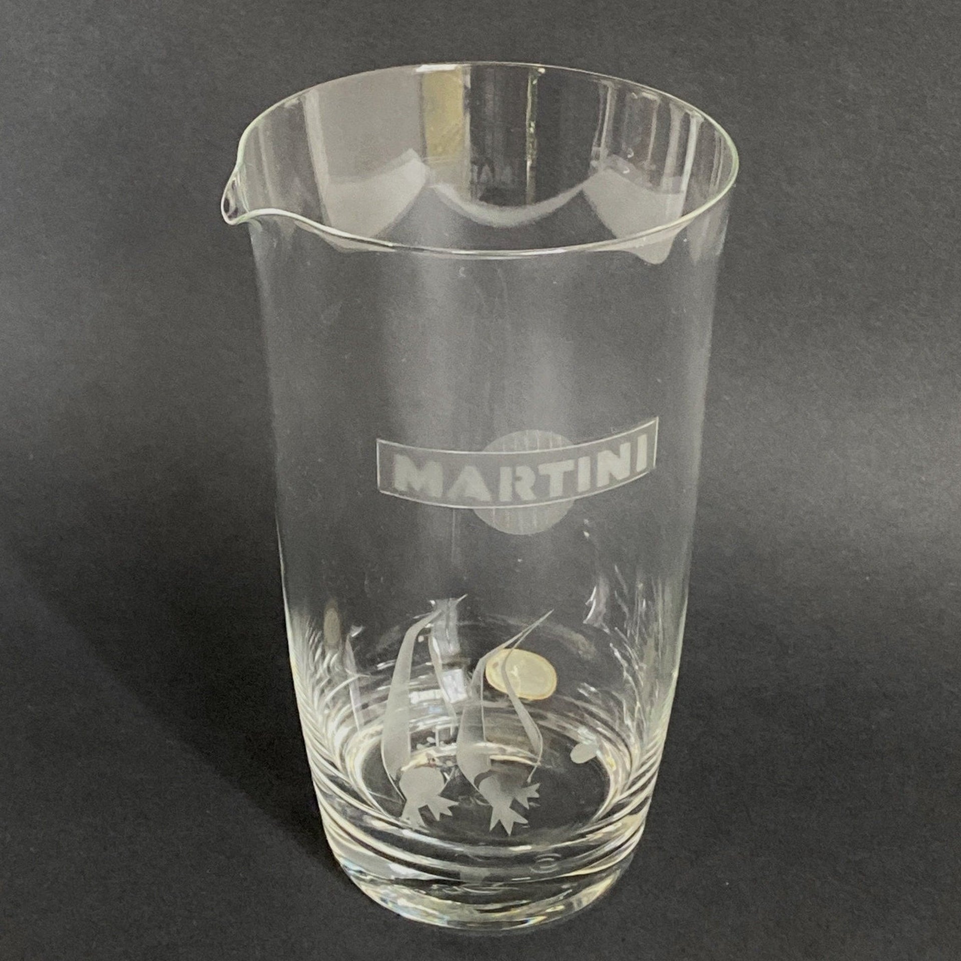 Mixing glass Rosenthal for Martini etched penguins, 1950s-vintage-barware-SweetAntik