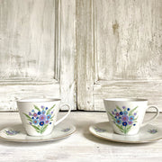 Pair porcelain cups demitasse Seltmann Weiden, 70s-vintage-espresso cup-SweetAntik