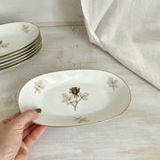 ROSENTHAL "Shadow Rose" pair oval serving bowls-vintage-Rosenthal replacement-SweetAntik