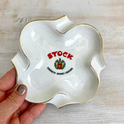 vintage Advertising ashtray porcelain Laveno "Stock" Vermouth vintage 50s - Sweet Antik