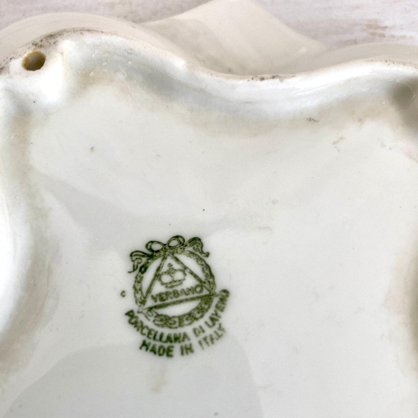 vintage Advertising ashtray porcelain Laveno "Stock" Vermouth vintage 50s - Sweet Antik