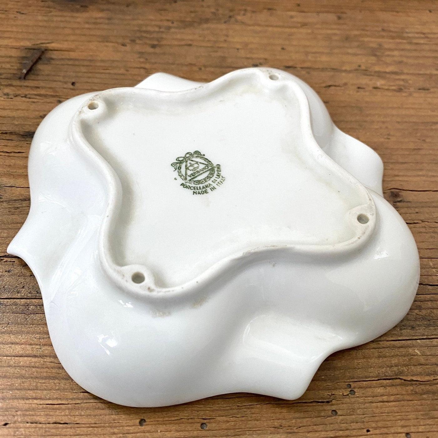 vintage Advertising ashtray porcelain Laveno "Stock" Vermouth vintage 50s - Sweet Antik