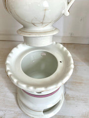 vintage Antique French veilleuse porcelain tisaniere, early 1800s - Sweet Antik