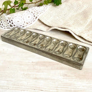 vintage Antique German chocolate mold 30s cat tongues - Sweet Antik