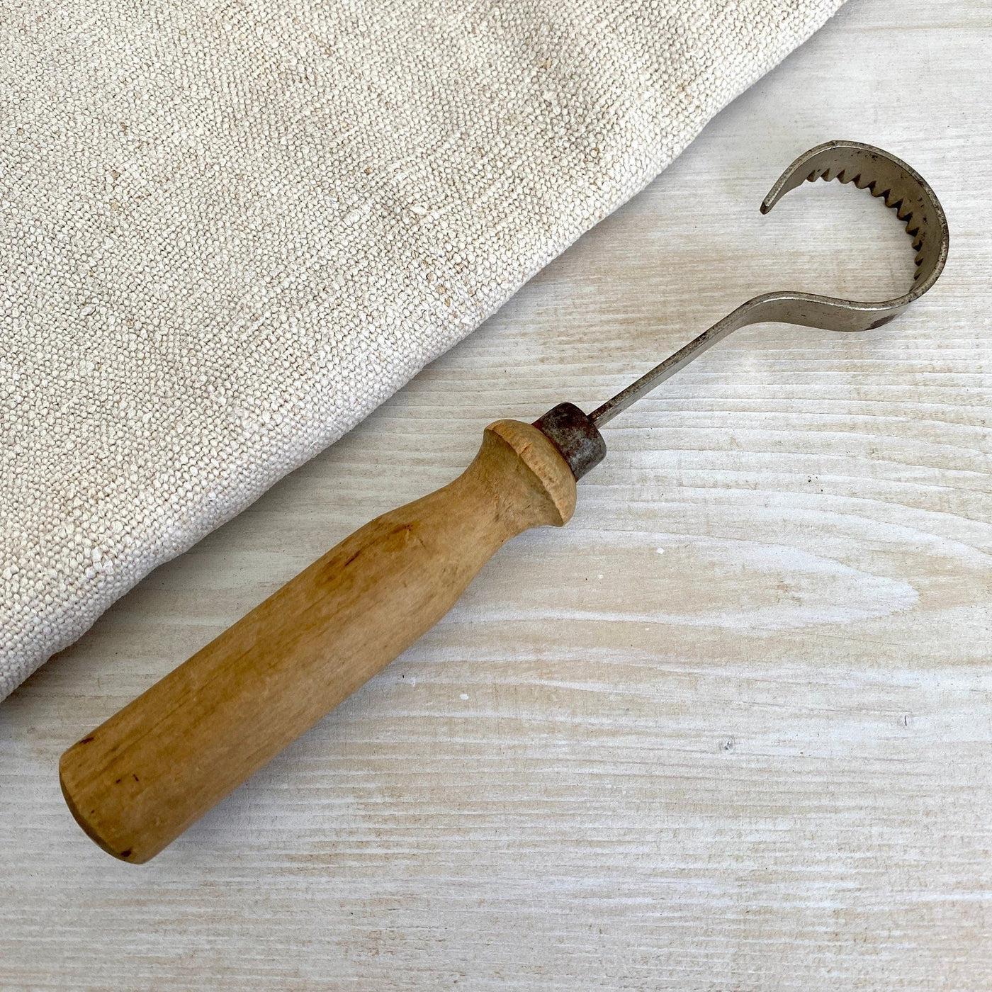 vintage Antique butter curler with wooden handle, 1930s - Sweet Antik