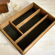 vintage Antique cutlery tray wood, 1930s - Sweet Antik