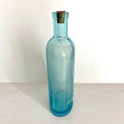 vintage Antique pharmacy blue glass bottle FELLOWS & CO chemists, 1800s - Sweet Antik