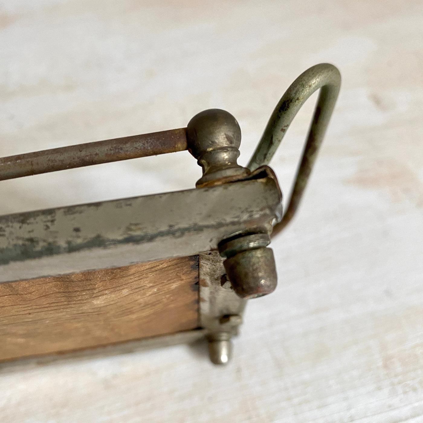 vintage Antique serving tray with railing 1900s dog decor-Sweet Antik
