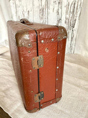 vintage Antique suitcase unusual side opening 1930s - Sweet Antik