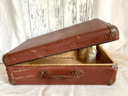 vintage Antique suitcase unusual side opening 1930s - Sweet Antik