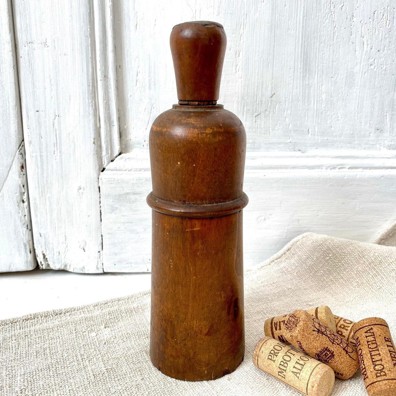 vintage Antique wine bottle corker farmhouse tool 1800s - Sweet Antik