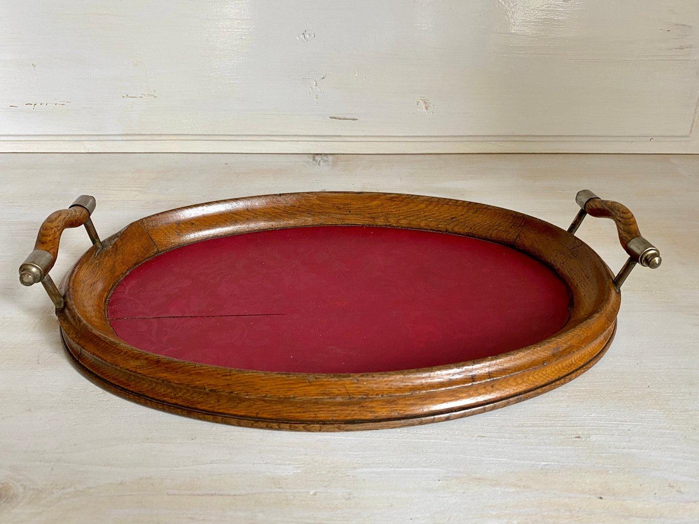 vintage Antique wooden tray oval, farmhouse kitchen decor, 1930s - Sweet Antik