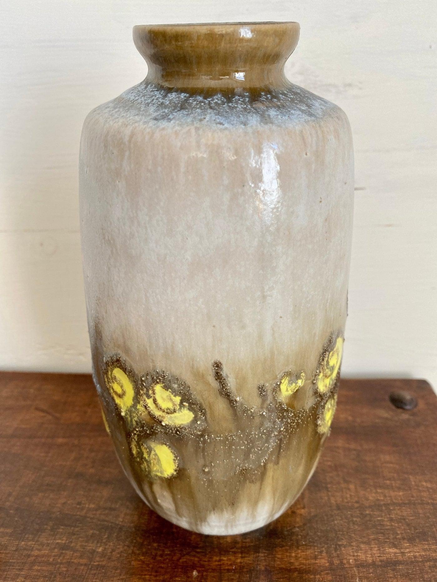 vintage Fat lava vase Strehla VEB 1470 East German pottery, 1970s - Sweet Antik