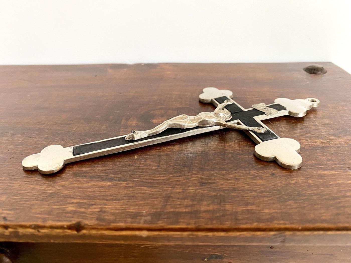 vintage Large pectoral crucifix, vintage nuns cross - Sweet Antik