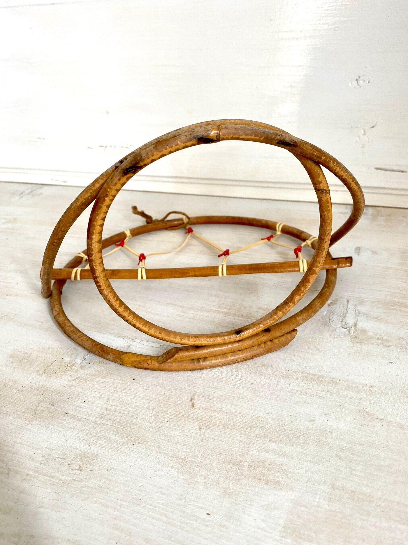 vintage Mid century bamboo wall plant holder, 1950s - Sweet Antik