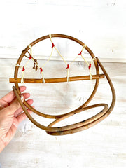 vintage Mid century bamboo wall plant holder, 1950s - Sweet Antik