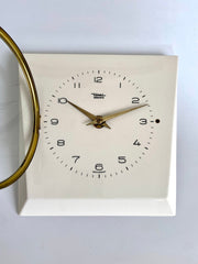 vintage Mid-century ceramic wall clock DIEHL German, 60s - Sweet Antik