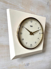 vintage Mid-century ceramic wall clock DIEHL German, 60s - Sweet Antik