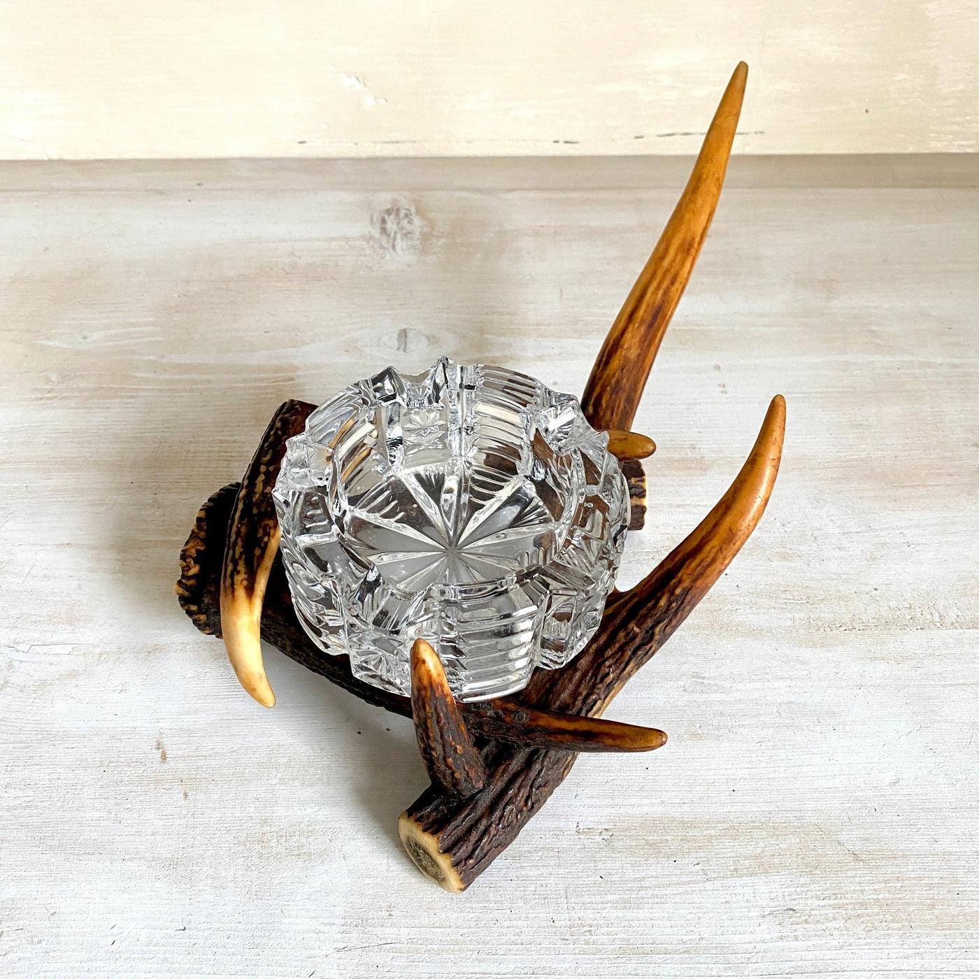 vintage Vintage antler ashtray-Sweet Antik