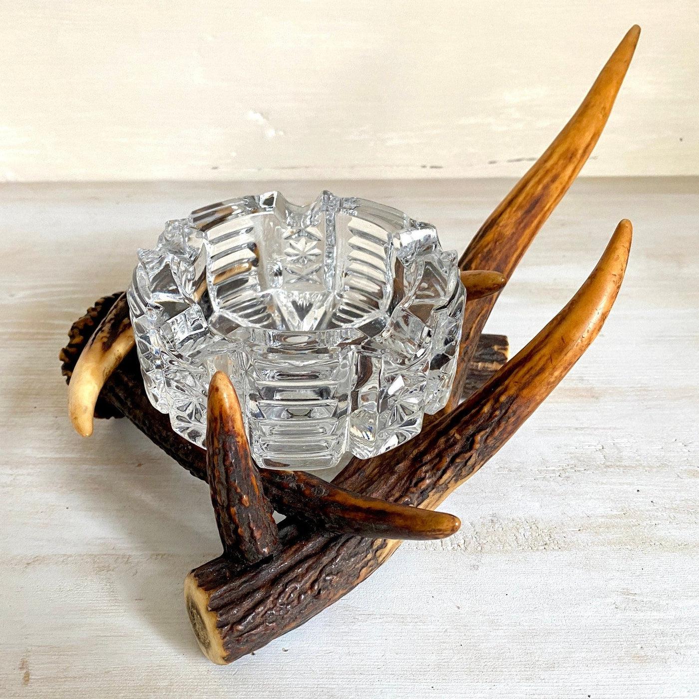 vintage Vintage antler ashtray-Sweet Antik