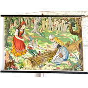 vintage-Vintage pull down chart "Snow White and Rose Red" 1950s-Sweet Antik